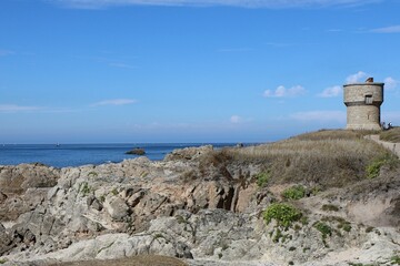 Le moulin de Bauvran, ancien moulin, village du Croisic, d&eacute;partement de la Loire Atlantique, France