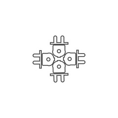 socket vector illustration icon picture