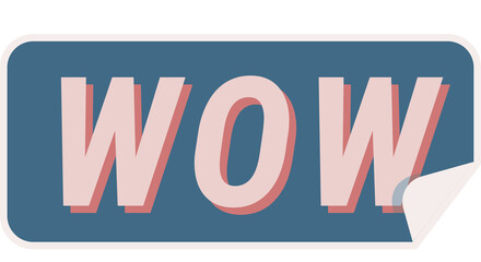 Wow Sticker