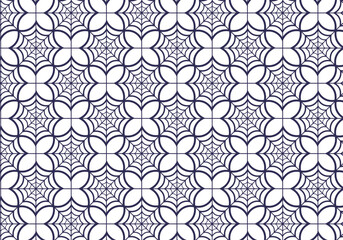 Seamless pattern with abstract web