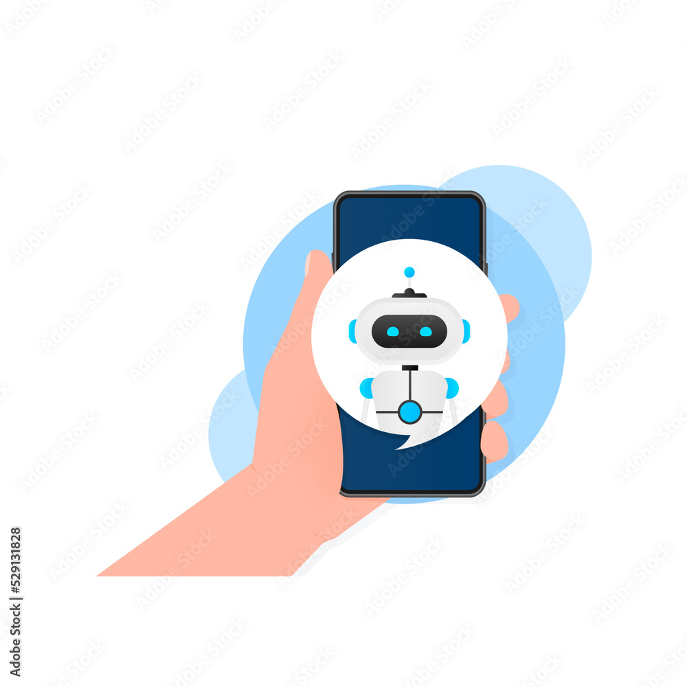 Aufkleber chatbot icon concept, chat bot or chatterbot. robot virtual assistance of website or mobile applicat