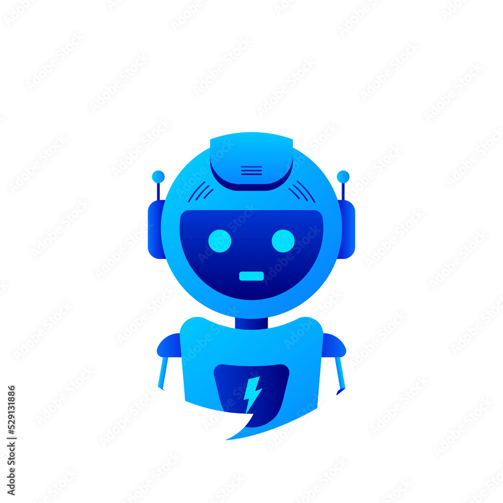 Aufkleber chatbot icon concept, chat bot or chatterbot. robot virtual assistance of website or mobile applicat