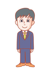 これから始まる新しい仕事にワクワクしている若い男性