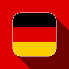 Obraz premium Germany flag, official colors. Vector illustration.