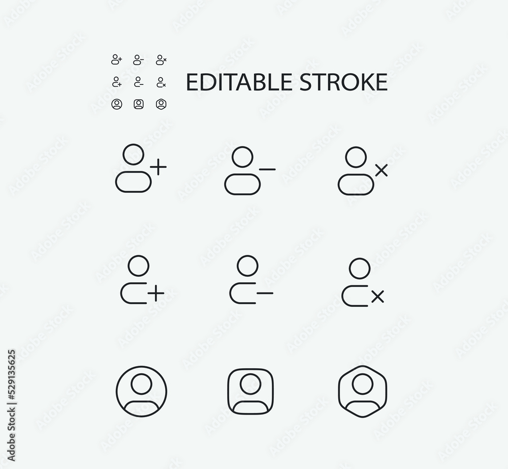 Poster simple set of account related vector line icons. contains such icons as accounts. editable stroke. 7