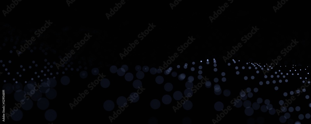 Poster 3d rendering glitter with dark background