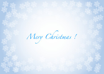 Weihnachten mit Schneeflocken und blauen Hintergrund.
