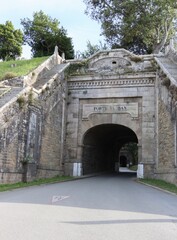 arch of the door Vauban in Belle Ile En Mer