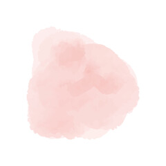 Blush pink watercolor stains Paint stropke. Abstract pink watercolor hand painted on paper.