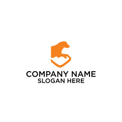 Dog logo design element premium 

