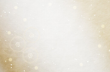 Brown gradient Japanese "washi" paper texture background. Modern floral Japanese paper background for frames, cards and covers.