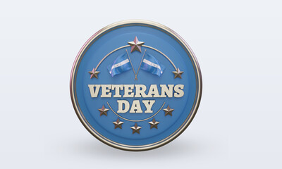 3d Veterans day Honduras rendering front view
