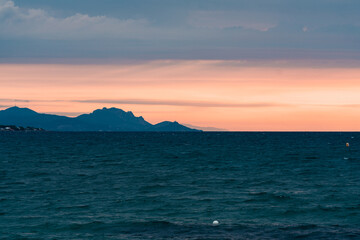 Côte d'azur au petit matin