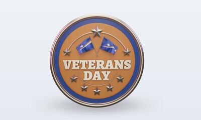 3d Veterans day Marshall Islands rendering front view