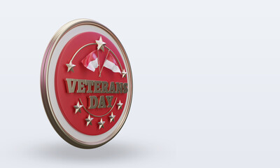 3d Veterans day Monaco rendering left view