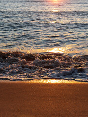 Fototapeta premium sunset or sunrise over the sea