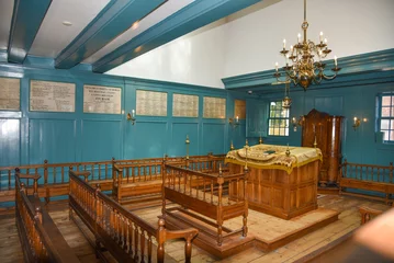 Fotobehang Amsterdam, Netherlands. August 2022. The interior of the Portuguese Synagogue in Amsterdam. © Bert