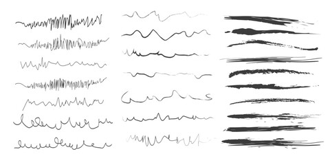 Vector illustration set of markers including elements.