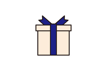 リボンとプレゼントボックス