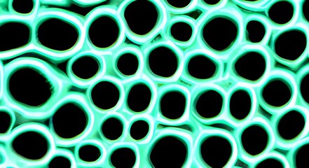 bacteria virus or germs microorganism cells. 3d rendering