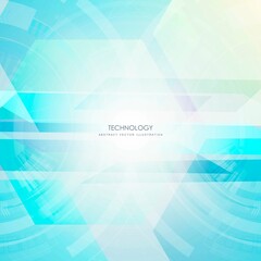 Abstract technology background with various futuristic technological elements and glowing shapes . Smart design for business ads. Vector illustration.