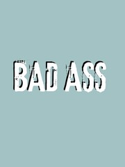 Typography lettering phrases on bold colourful posters