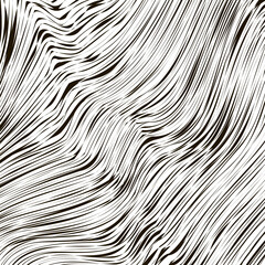 Wave Stripe Background. Grunge Line Textured Pattern.