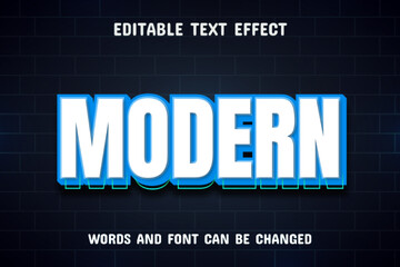 Modern 3d text effect