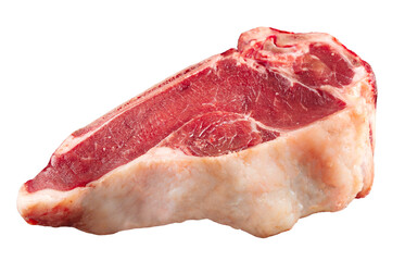 png Isolated raw beef entrecote bone