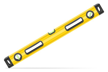 building level measuring device for determining a flat surface vector illustration