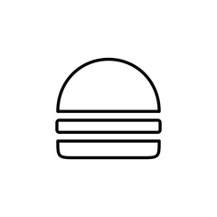 Burger icon vector for web and mobile app. burger sign and symbol. hamburger