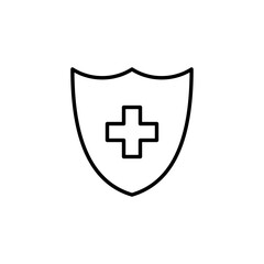 Health insurance icon vector for web and mobile app. Insurance document sign and symbol