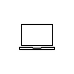 Laptop icon for web and mobile app. computer sign and symbol