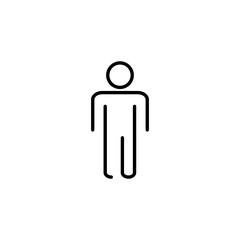 Man icon for web and mobile app. male sign and symbol. human symbol