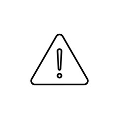 Exclamation danger sign for web and mobile app. attention sign and symbol. Hazard warning attention sign