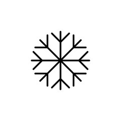 Snow icon for web and mobile app. snowflake sign and symbol