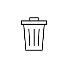 Trash icon for web and mobile app. trash can icon. delete sign and symbol.