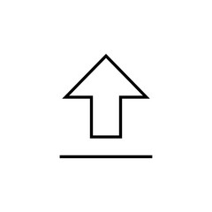 Upload icon for web and mobile app. load data sign and symbol