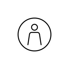User Icon for web and mobile app. person sign and symbol. people icon.