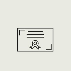 Fototapeta premium Certificate icon