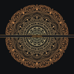 luxury mandala with gorgeous arabesque pattern style background for card, print, cover, banner, poster, brochure