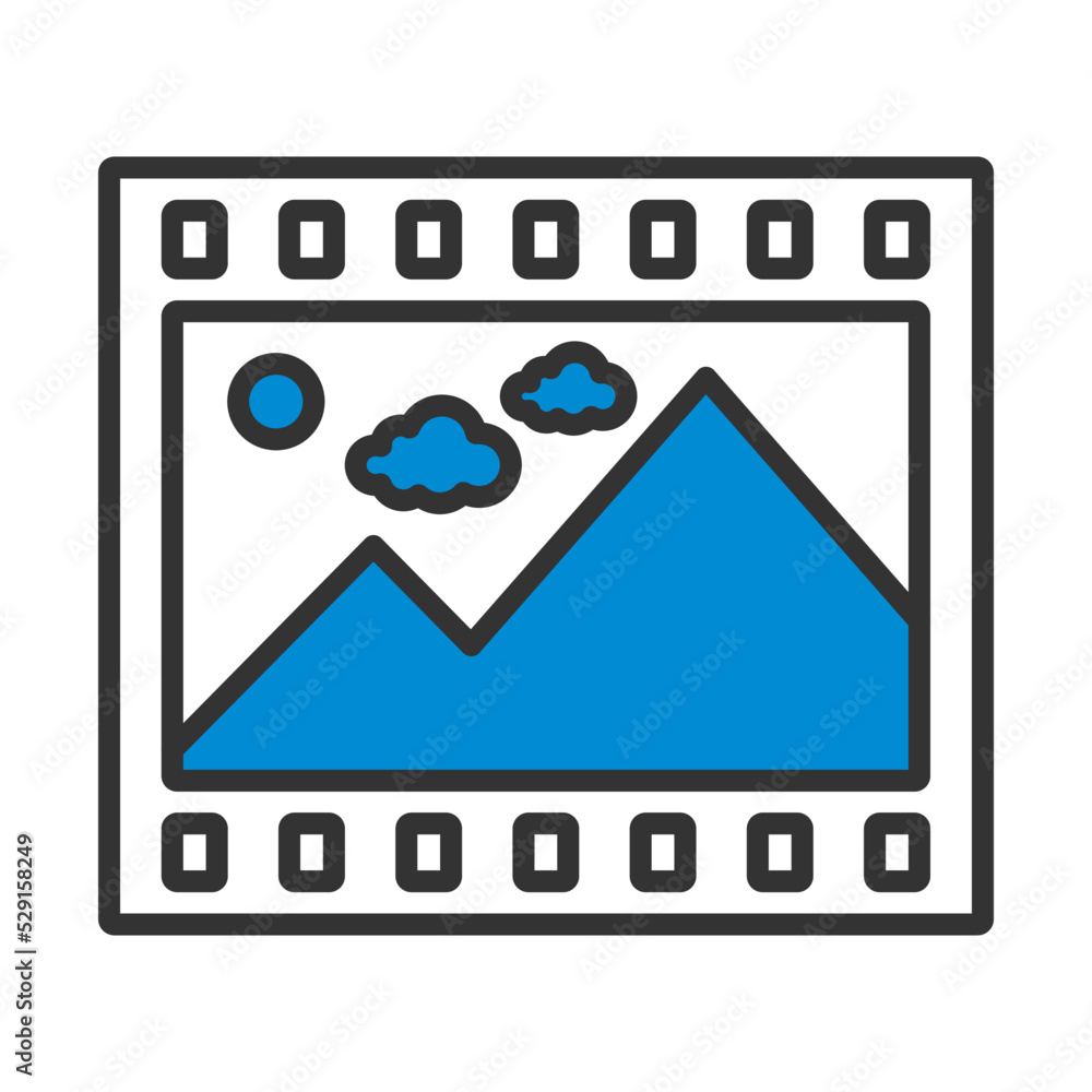 Poster film frame icon