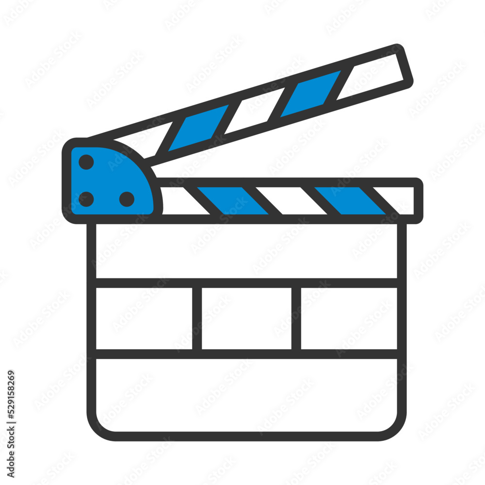 Poster clapperboard icon