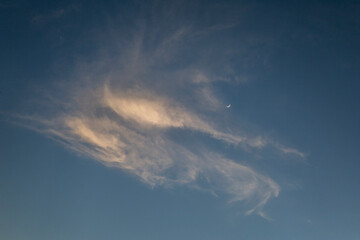 Naklejka na ściany i meble Beautiful cloudscape in the blue sky