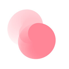Pink Gradient Blob Design Element