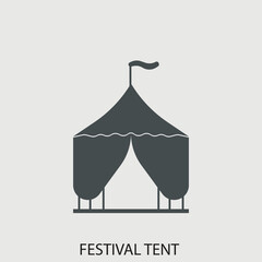 Festive tent icon