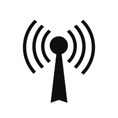wireless network icon with simple design.radio signal icon.broadcast icon