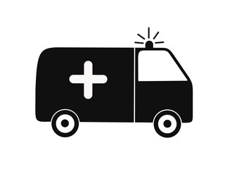 ambulance car vector with trendy design