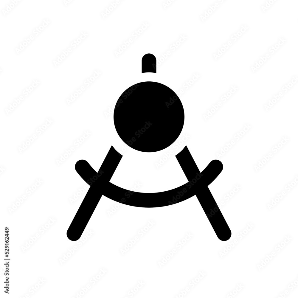 Aufkleber mathematics class black glyph ui icon. math course. dividers tool. mathematics. user interface desig