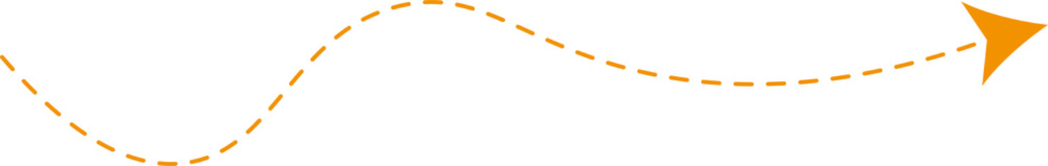 Dashed line arrow